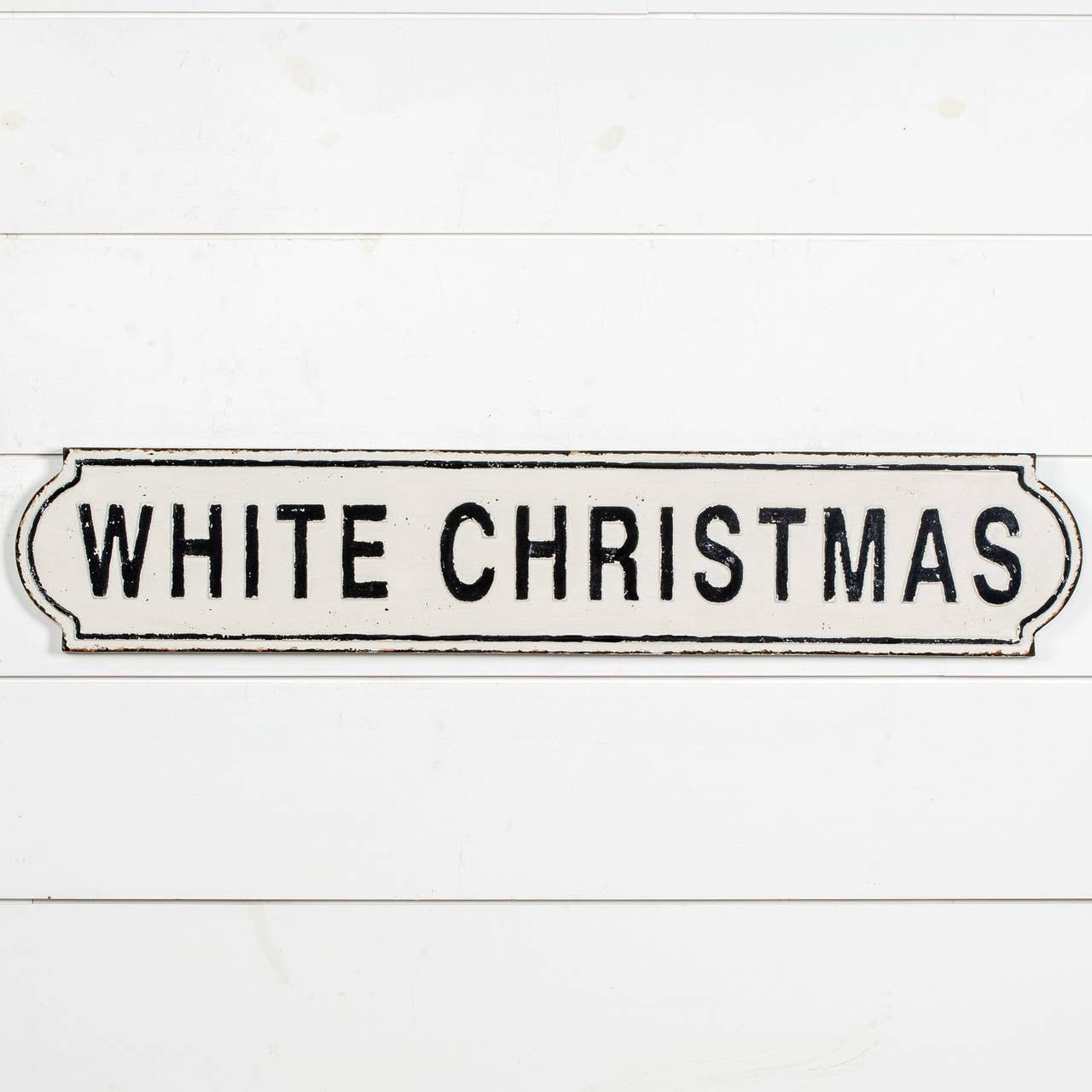 White Christmas Sign