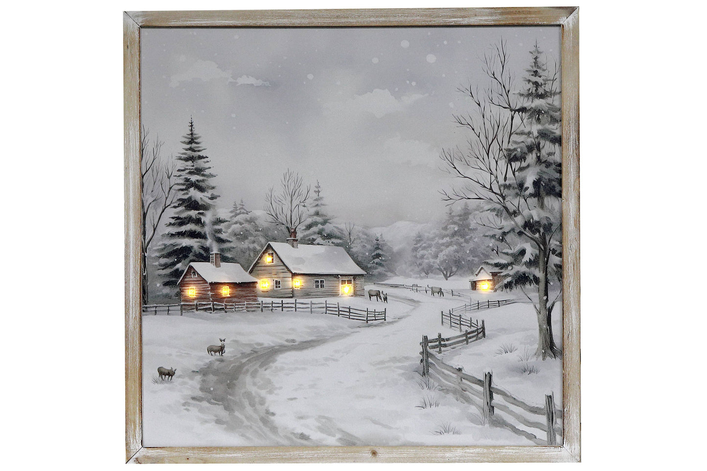 LED  FRAMED WALL ART  (COUNTRY ROAD)