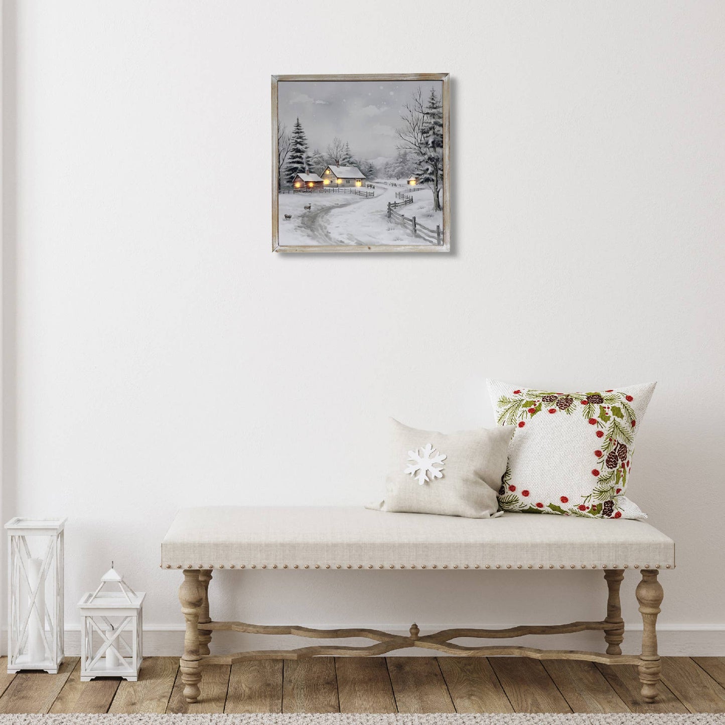 LED  FRAMED WALL ART  (COUNTRY ROAD)