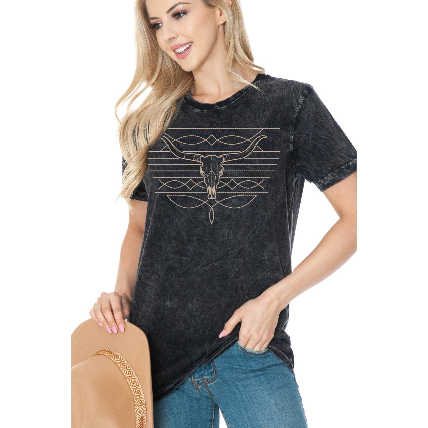 Boot Stitch Western Tee