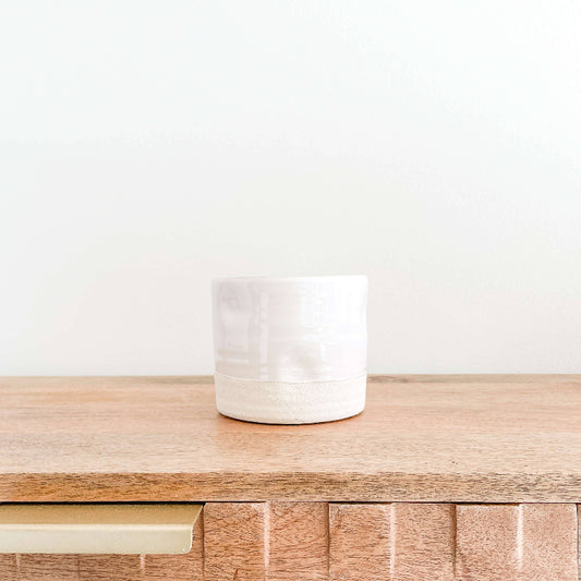 Glossy White Planter