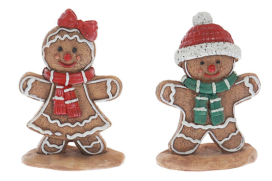 4" POLYRESIN GINGERBREAD FIGURINE (ASSTD)