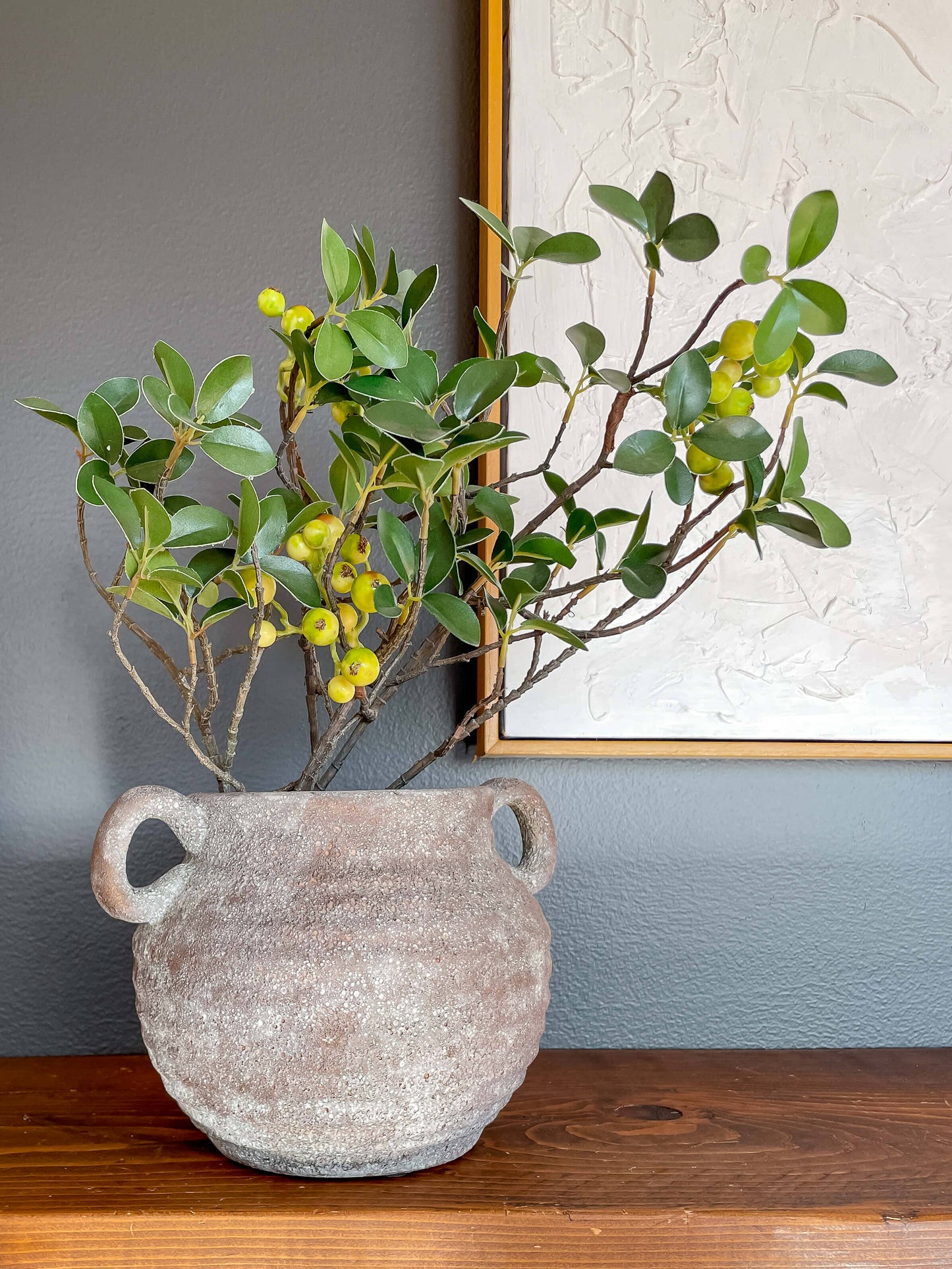 Rustic ceramic vase