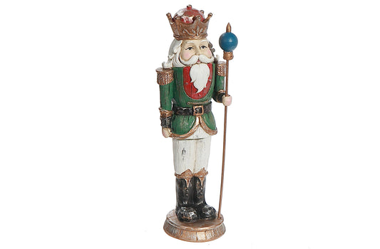POLYRESIN NUTCRACKER FIGURINE (GREEN)